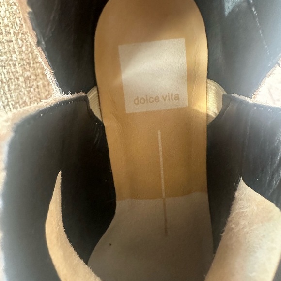 Dolce Vita Leopard Leather Ankle Boots Kaidie Sz 6M - Picture 3 of 8